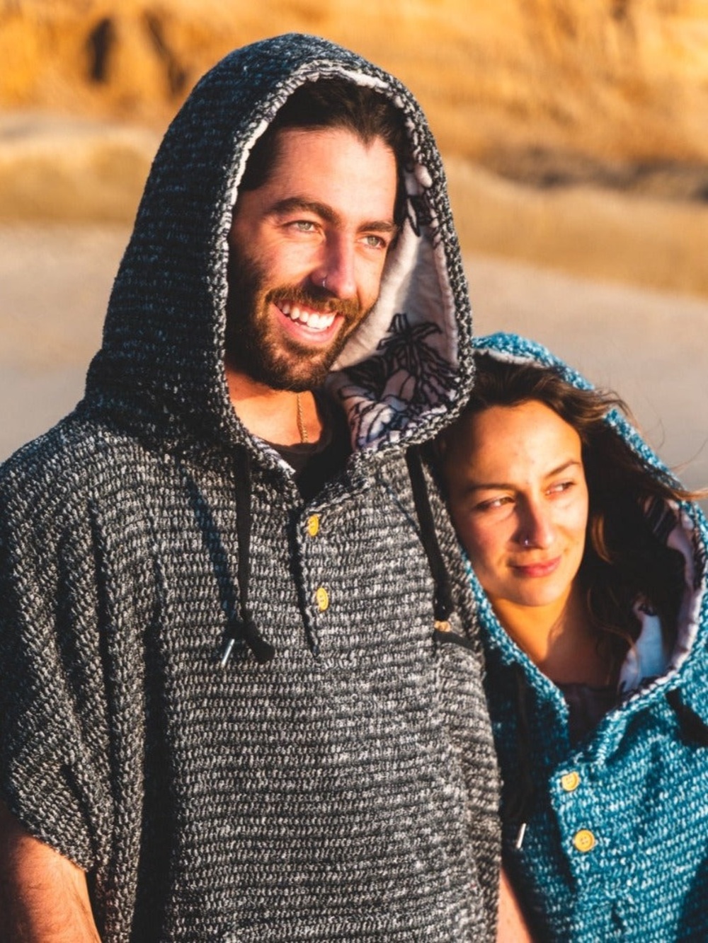 Westpath Surf Poncho - black Speckle